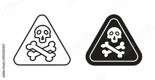 Toxic signs. web vector design