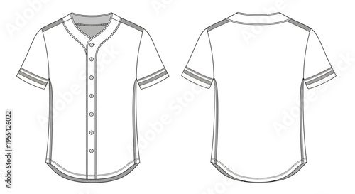 Baseball Shirt Front Back.