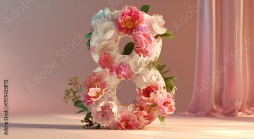 Floral Number Eight - A Celebration of International Womens Day.