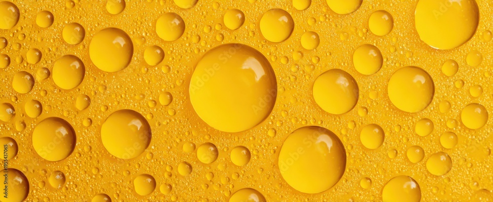 Obraz premium Golden barley grains in amber tones create a vibrant abstract natural texture.