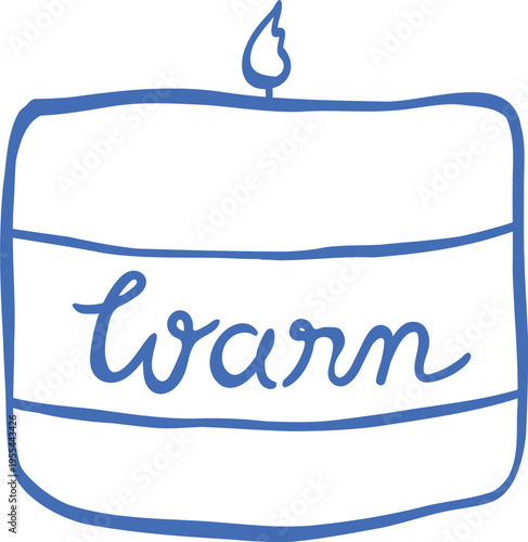 Scented Candle Warm Room Aroma Routine Selfcare Spa Illustration