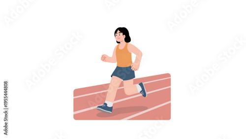 young woman doing stretching exercise