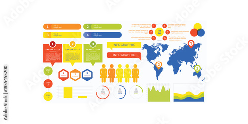 Big set of infographics elements. infographics elements in modern flat business style. Infographics elements. Chart, graph and statistic diagram for data presentation, business flowchart. Vector 