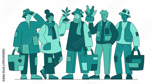 Group Embracing Creative Repurposing for a Greener Sustainable Future