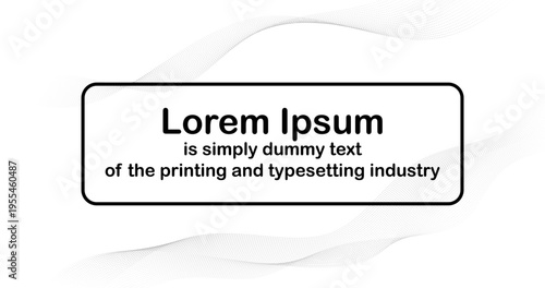 Abstract background with dynamic waves and place for text Banner Template Design