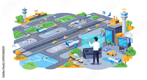 Airport Control Tower Operations and Air Traffic Management.