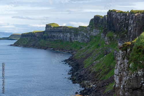 The Isle of Skye,  is a large and scenic island in the Inner Hebrides of Scotland. It's known for its dramatic landscapes.Ocean views from the Lealt Falls lookout
