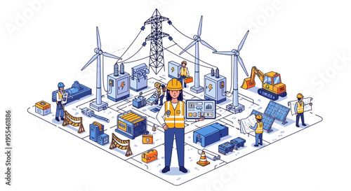 Renewable Energy Infrastructure Construction and Maintenance.