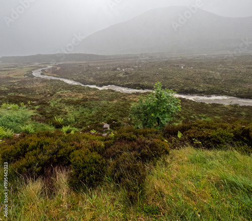 The Isle of Skye,  is a large and scenic island in the Inner Hebrides of Scotland. Upon entering the Isle of Skye via the main bridge (Kyle of Lochalsh), one of the first rivers is the River Sligachan