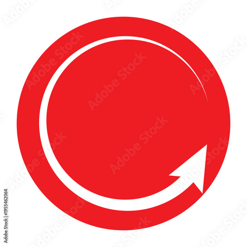 circle arrow Icon on white Background. repeat arrow button, refresh icon, circle arrow, rotation sign.