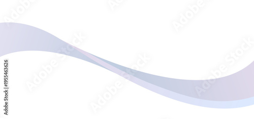 淡いブルーとパープルのグラデーションが交差するミニマルでやさしい抽象ウェーブ背景（柔らかく静かな空気感のデザイン素材）