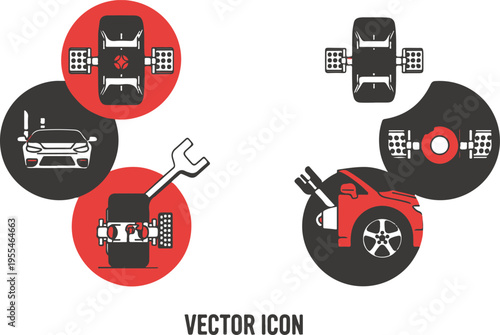 Set of colorful vector icons for transportation and logistics with isolated vehicles and delivery themes