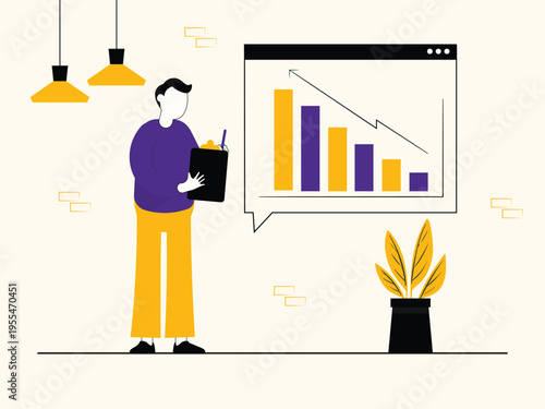 Business Analytics Illustration Set – Data Visualization, Growth Strategy, KPI Dashboard, Financial Charts Flat Vector Characters