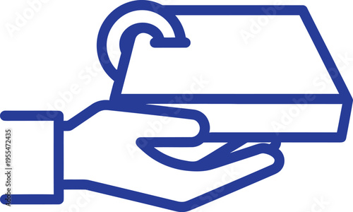 A hand holding a book with a question mark emerging from it