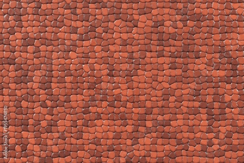 Εκτύπωση καμβά Organic reddish brown pebble texture background with irregular small stone shapes and natural earthy tones