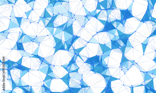 Digital abstract connection dots and lines. Network connection structure. Technology polygonal background. Plexus effect. Points and lines glowing Big data Network. Science 3d vector illustration