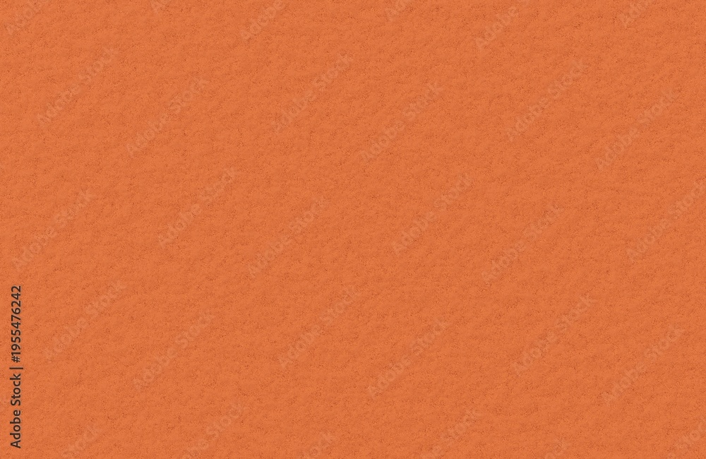 Fototapeta premium Bright orange textured felt fabric background with soft grainy surface.