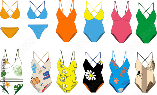 Women swimsuits collection set
