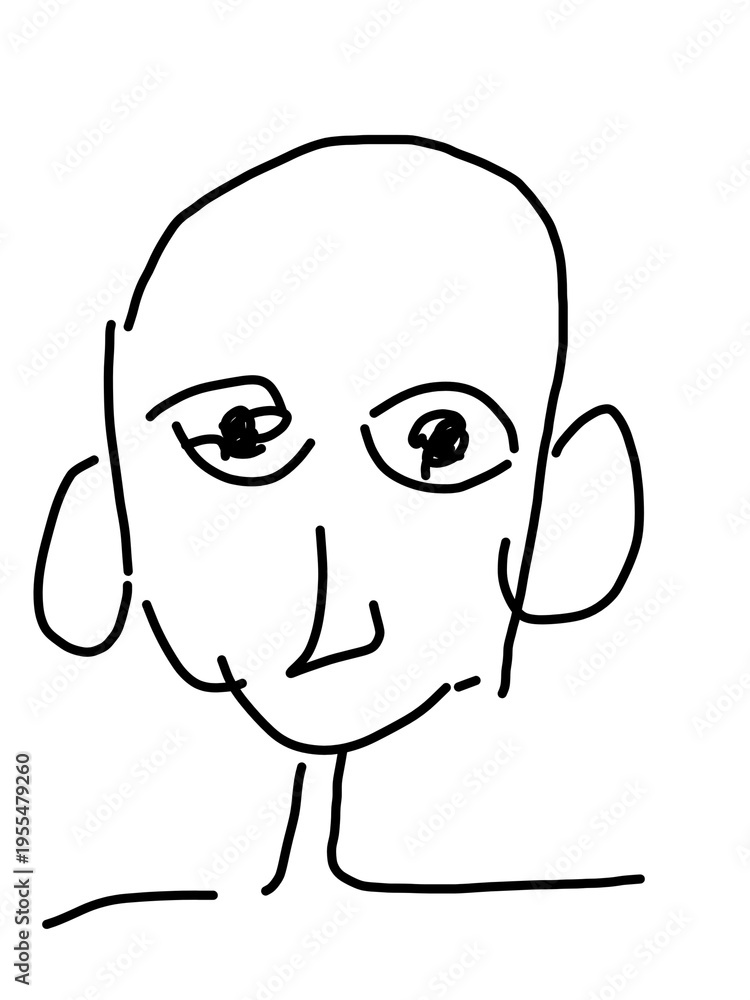 Obraz premium vector illustration of a cartoon character