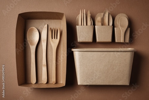 Eco-Friendly Disposable Tableware - Sustainable Choice for Food Packaging.