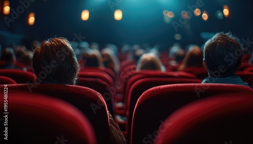 Audience immersed in a captivating movie theater experience.