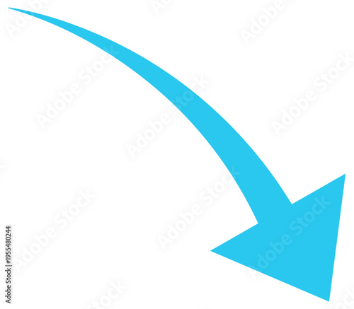 急降下/下落イメージの矢印