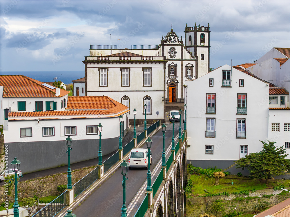 Fototapeta premium Church of Sao Jorge on Sao Miguel Island, Azores, Portugal