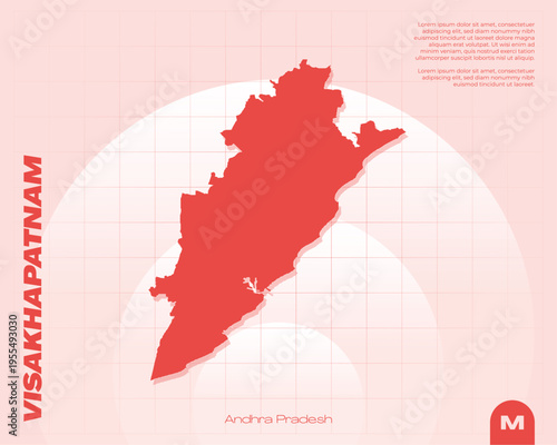 Premium, fully editable vector map of Visakhapatnam district, Andhra Pradesh.
A versatile illustration with scalable layers, perfect for professional geographic design and customisation.
