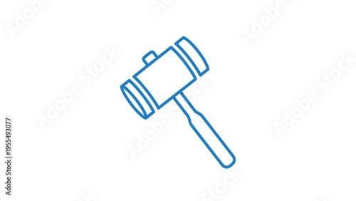 Gavel Icon Symbol Justice Law Court.