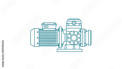 Industrial Pump Machinery Equipment Mechanical Device.