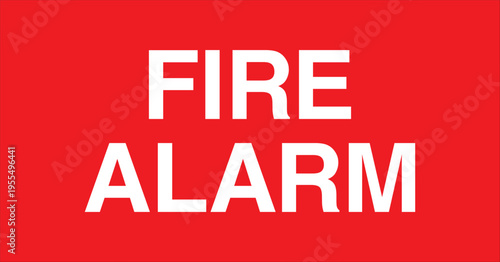 Fire Alarm Emergency Sign Icon