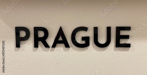 Photography Prague sign on the wall