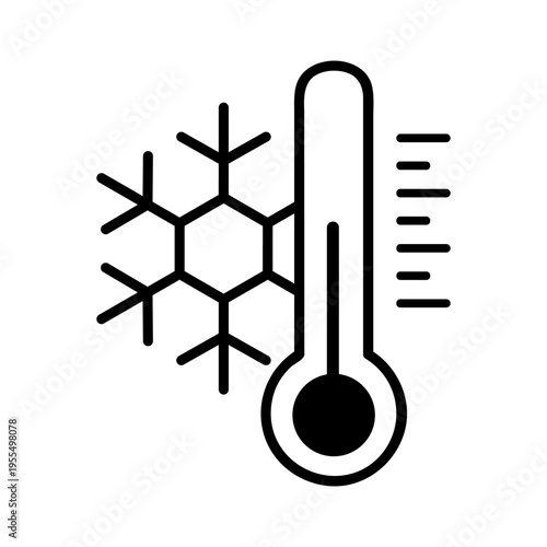 Winter icon vector. Snowl Illustration sign. Cold weather symbol. Cold logo.