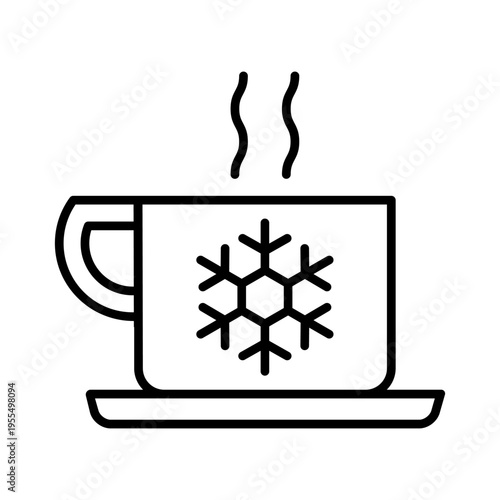 Winter icon vector. Snowl Illustration sign. Cold weather symbol. Cold logo.