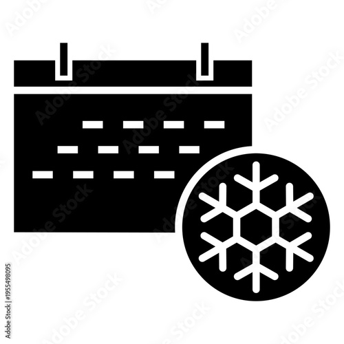 Winter icon vector. Snowl Illustration sign. Cold weather symbol. Cold logo.