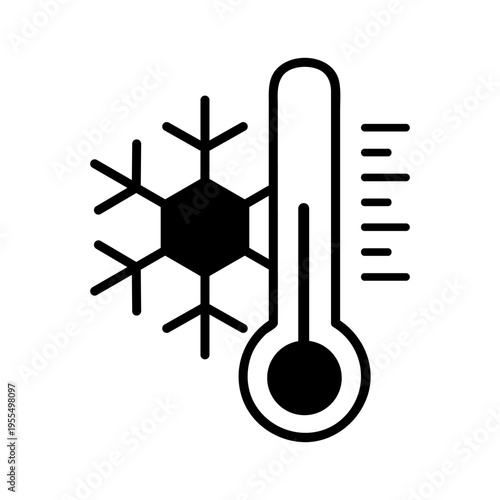 Winter icon vector. Snowl Illustration sign. Cold weather symbol. Cold logo.