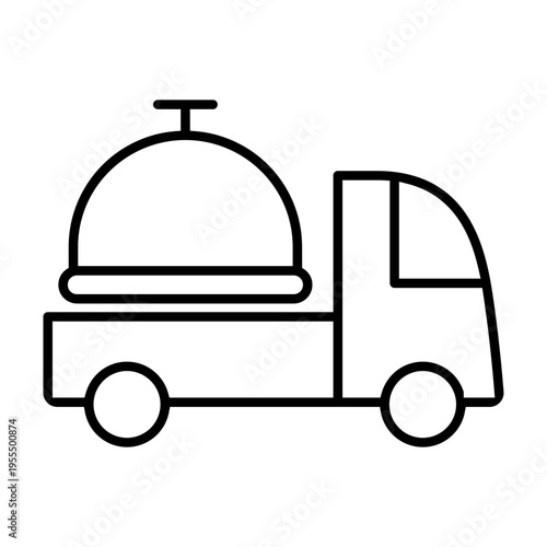 Food icon vector. Food delivery Illustration sign. Takeaway symbol. Street food logo.