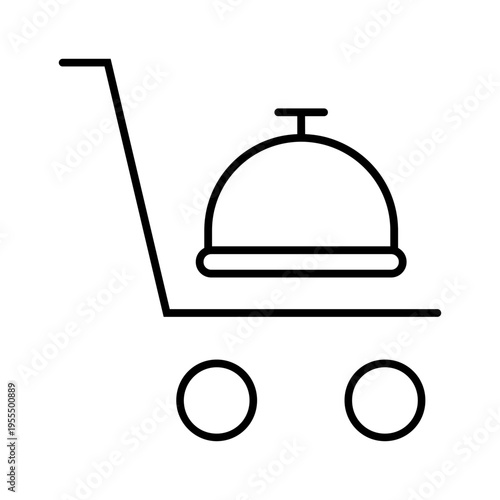 Food icon vector. Food delivery Illustration sign. Takeaway symbol. Street food logo.