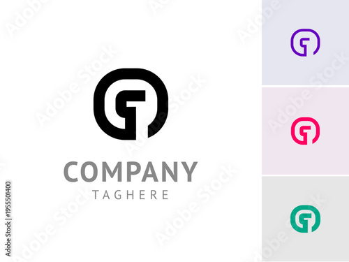 Number 0, digital cyber numeral zero, including set of four different multi colored number 0, vector illustration 10EPS