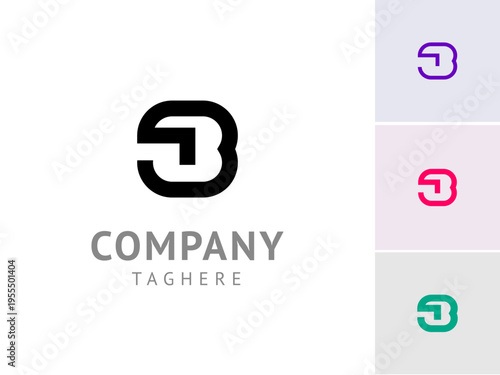 Number 8, digital cyber numeral eight, including set of four different multi colored number 8, vector illustration 10EPS