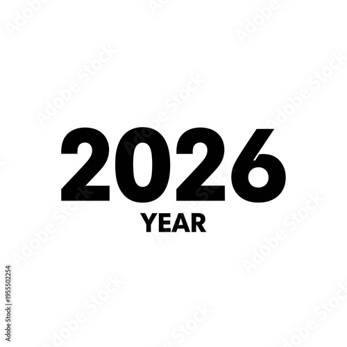 Bright and Bold 2026 Year Design with Modern Typography for Future Planning