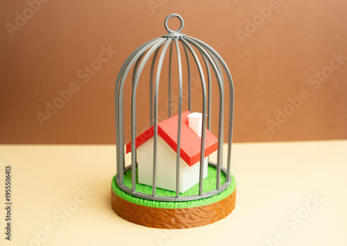 Принти на полотні A house under a dome