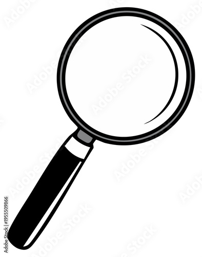 Magnifying Glass Illustration: Search, Discovery, Exploration, Investigation, and Attention to Detail Concept