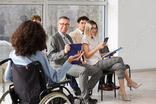 Group of people during semi...