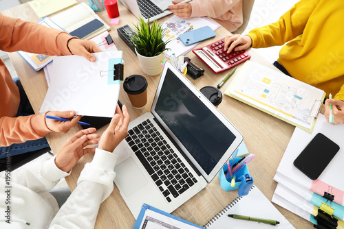 Group of web designers work...