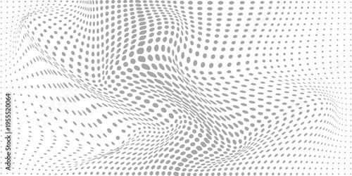 Monochrome halftone background with a gradient of dots creating a modern and minimalist design element