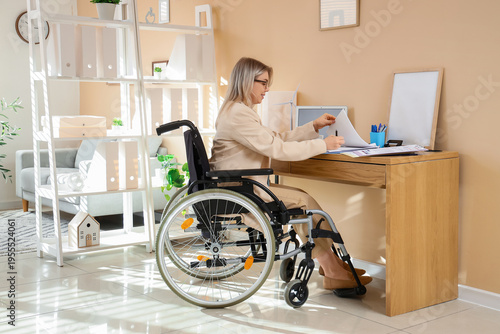 Young businesswoman working...