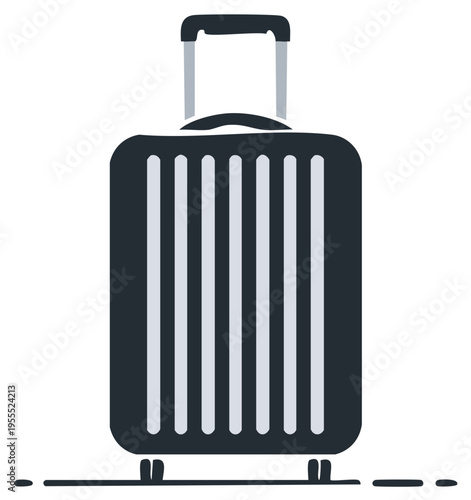 Modern Rolling Suitcase with Telescopic Handle and Wheels for Travel