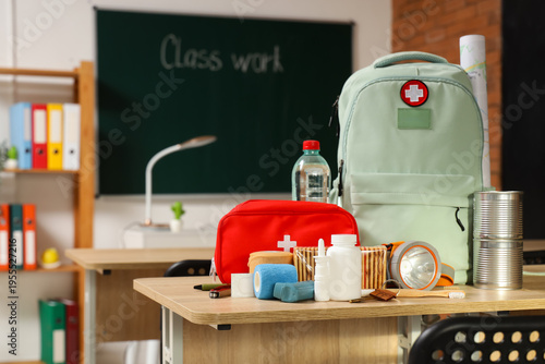 Emergency backpack, first a...