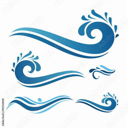 Wellen-Logos Set 